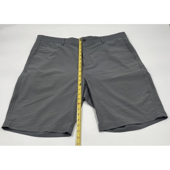 Dunning Men's 38 Everbest Polyester Blend Gray 10" Chino Athletic Shorts - Picture 6 of 9